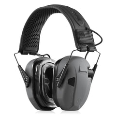 Savior Equipment Apollo ear muffs hard-shell close-up shows durable protection for shooting sessions.
