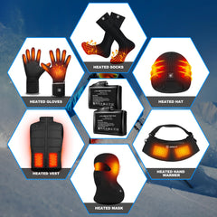 SAVIOR HEAT battery on table highlights compact design for portable warmth