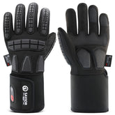 SAVIOR HEAT gloves in action with powered warmth for demanding outdoor work.