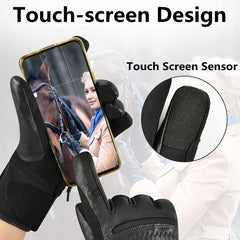 Savior Heat heated gloves water-resistant leather protect from wet conditions