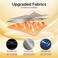 SAVIOR HEAT glove liners with three-temperature control for autumn to winter adventures.