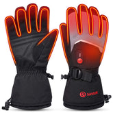 SAVIOR HEAT heated ski gloves with full hand coverage for all-day warmth