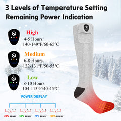 SAVIOR HEAT three heat levels for customizable comfort on snowy adventures