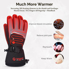 SAVIOR HEAT touchscreen fingertips allow device use in snow