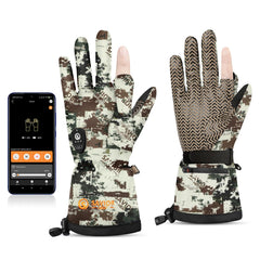 SAVIOR HEAT gloves heat elements visible for rapid warmth on cold hunts.