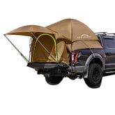 Savvycraft pickup truck bed tent setup ready for quick on-the-go camping.