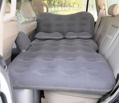 Saygogo back-seat setup inflatable travel mattress offers car comfort on long trips.
