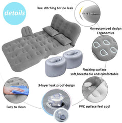 Saygogo pillows for travel mattress enhance neck support during roadside naps.