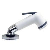 Scandvik 10191P elbow sprayer in white for boat cleaning and rinse reach.