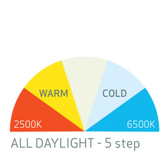 I-Match 3 stepless dimmer provides precise brightness control for detailing work.