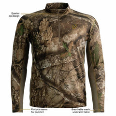 SCENTBLOCKER Angatec fabric close-up shows moisture-wicking and quick-dry performance.