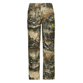 SCENTBLOCKER Drencher pants in waterproof camo protect against rain during hunts.