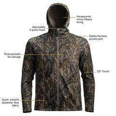 SCENTBLOCKER Shield Series Silentec Jacket hood adjustable demonstrates versatile warmth without bulk
