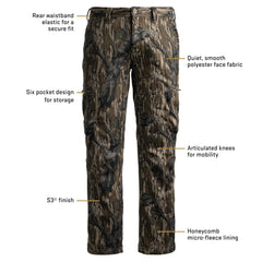 SCENTBLOCKER Silentec pants back view shows elastic waistband for all-day comfort.