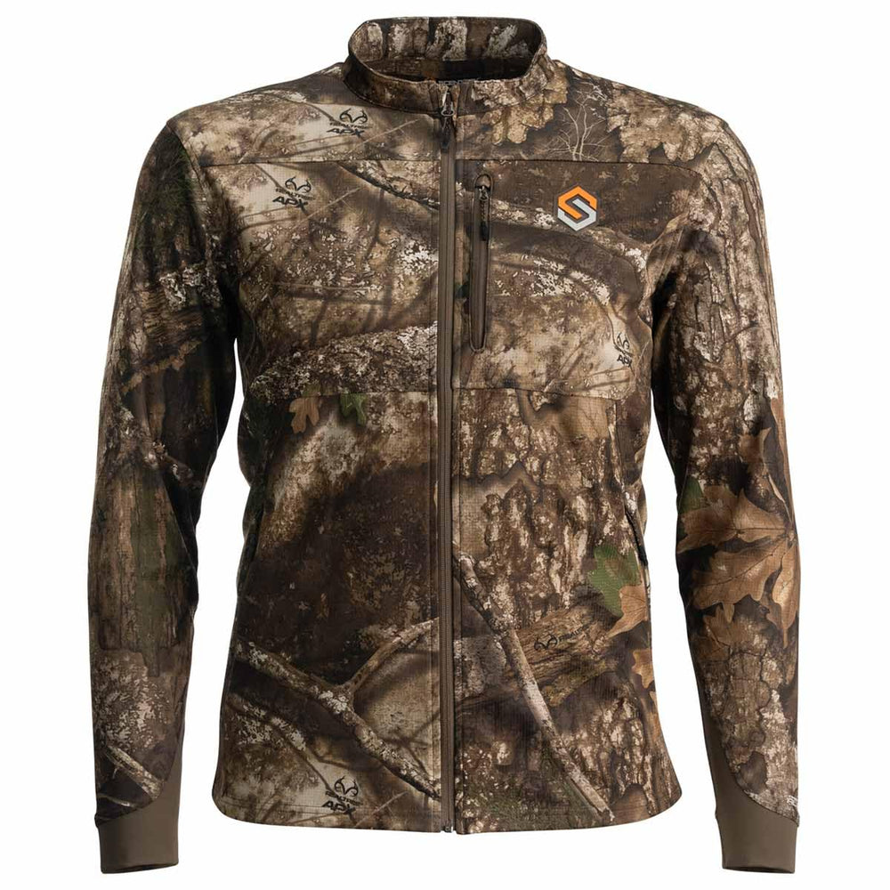 ScentLok Savanna Aero Fuse jacket front view in Realtree APX for odor-control versatility
