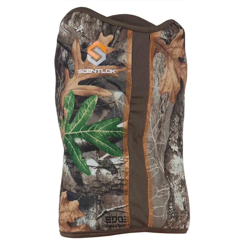 ScentLok Savanna gaiter front view showing full coverage and stealth.