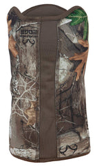 ScentLok Savanna gaiter material weave close-up showing moisture-wicking fabric.