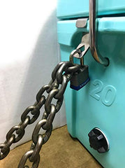 Close-up shows durable stainless steel finish.