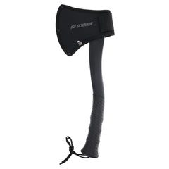Schrade Delta Class Bedrock Magnum Axe overmold grip for secure, comfortable handling.