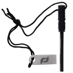 Schrade fire starter with stainless striker for secure starts in damp conditions