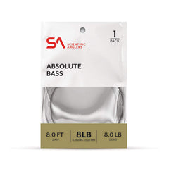 Scientific Anglers Absolute Bass 8ft 10lb clear line ready for big flies in dense cover