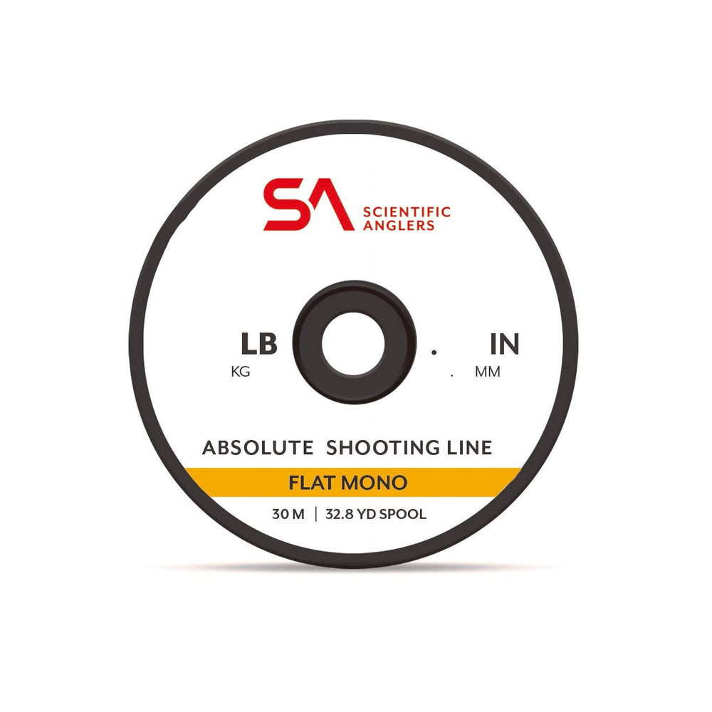 Scientific Anglers Absolute Flat Mono with rectangular profile improves grip and reduces twist.