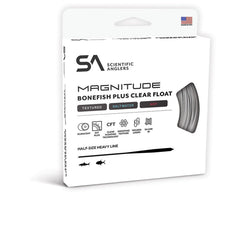 Scientific Anglers Magnitude Textured Bonefish Plus with 10' clear tip for precise tracking.