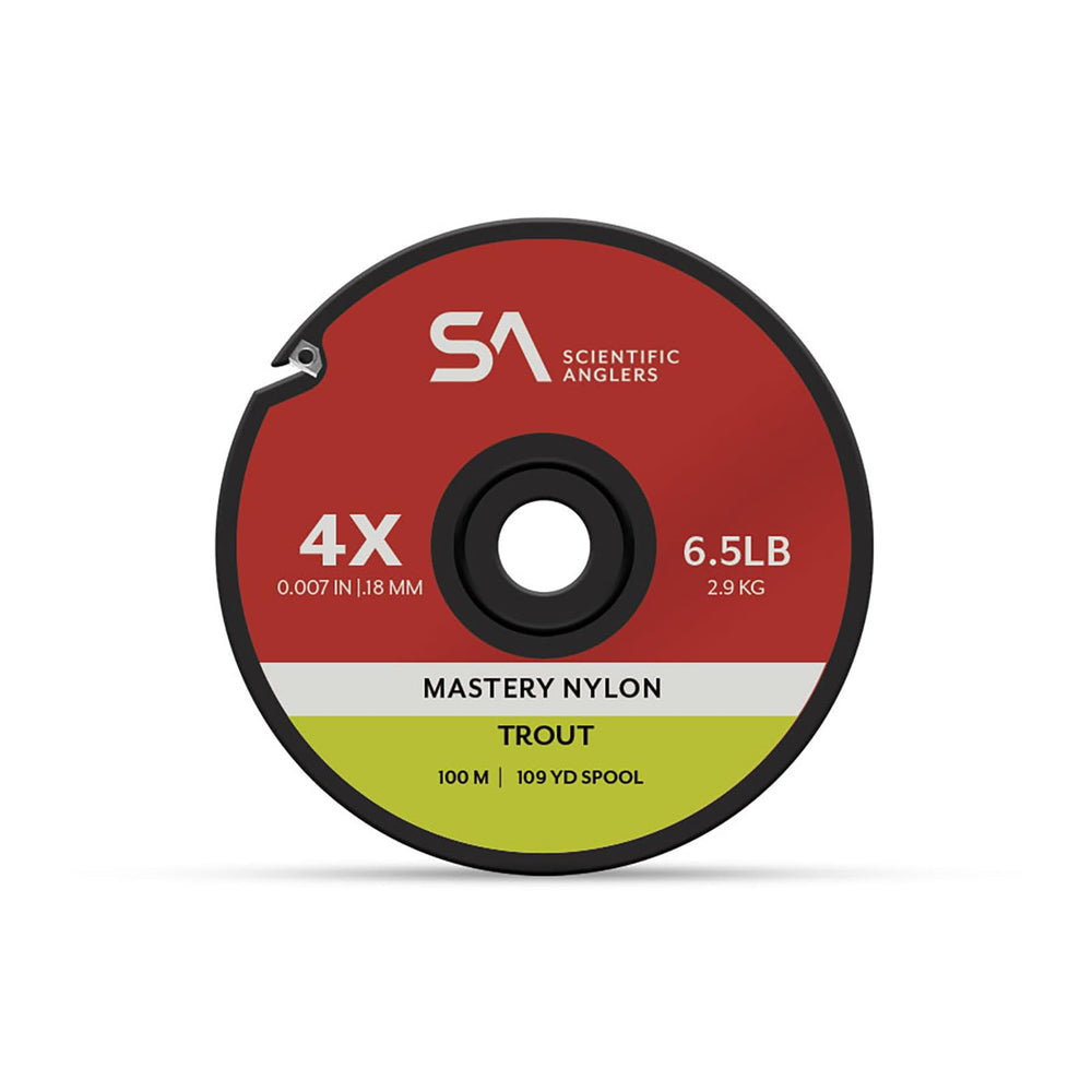 Scientific Anglers Mastery Trout Tippet 100m 5X spool for versatile dry-to-nymph trout fishing
