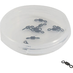 Scientific Anglers Micro Swivels 40lb Small front view with stealth black finish reduces line twist