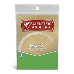 Scientific Anglers Premium Freshwater Bass Leaders 2-pack, 9' 12#; powerful turnover for large bass flies