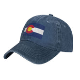 SCOOVY Flag of Colorado hat in navy blue for everyday casual wear