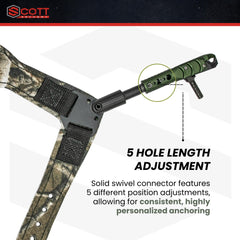 Scott Archery Little Goose II solid swivel connector with 5-hole length adjustment for a custom fit