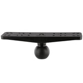 Scotty 0175 ball system top plate supports 10–12 screens for reliable mounting