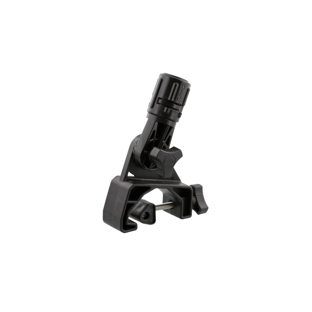 Scotty 0433 Coaming/Gunnel Clamp Mount (Black) with Gear Head Adapter