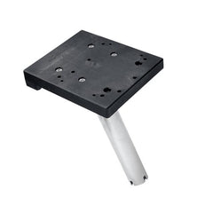 Scotty 1028 gimbal mount installed in a flush rod holder for drilling-free mounting.