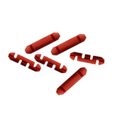 Scotty 2008 Auto Stopper Beads red front view, designed for braided line compatibility