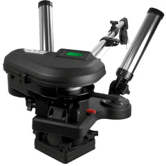 Scotty 2116 downrigger with extended boom for versatile depth control.