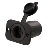 Close-up of Scotty #2126 Depthpower Marinco Electric Socket, Black