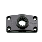 Scotty 241-BK side deck mounting bracket front view enables secure gunnel mounting