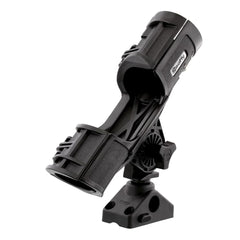 Scotty 241L lock-down mount keeps gear secure during travel.