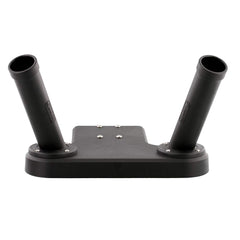Scotty 247 tube-style dual rod holder side view showing compact deck footprint.