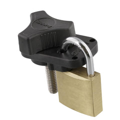 Scotty downrigger lock set with stainless plate ensures secure mounting