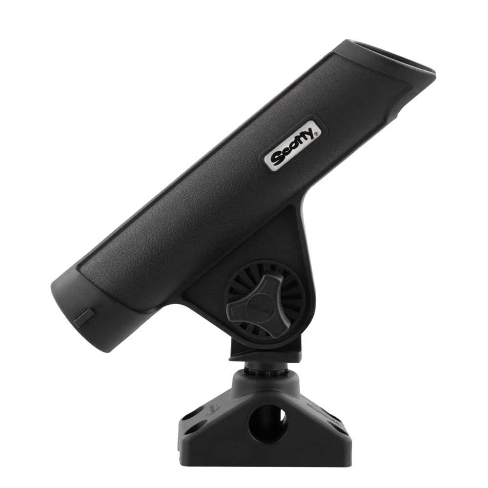 Scotty Rodmaster II side view shows durable construction for secure rod mounting.