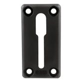 Scotty 439BK 16-inch slide track mounted on kayak for flexible gear placement