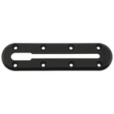 Scotty 440-BK-4 low profile track on kayak for quick gear mounting.