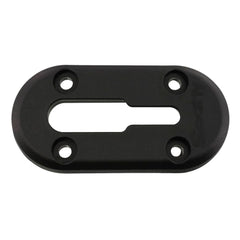 Scotty 440-BK-1 low profile track mounted on a kayak for quick mounting
