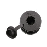 Scotty 444-BK compact round deck mount for flush gunnel installation with no exposed hardware