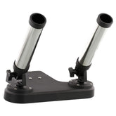 Scotty 447HP Dual Rod Holder on a boat, secure mounting and quick rod access.