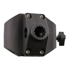 Detail of the 2-inch clamp opening and No. 241 Side/Deck Mount on Scotty clamp