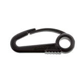 Scotty 590-BK nylon snap hook black, six-pack for secure boat tethering.